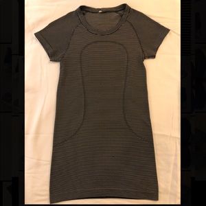 Striped Swiftly Tech Short Sleeve Crew